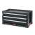 Keter 3 Drawer Tool Chest, black tool chest with 3 drawers, storage for tools and accessories