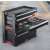 Keter 3 Drawer Tool Chest, open drawer with small parts, black tool chest with 3 drawers