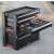 Keter 3 Drawer Tool Chest, open drawer with small parts, black tool chest with 3 drawers