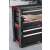 Keter 3 Drawer Tool Chest, side view of black tool chest with 3 drawers