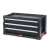 Keter 3 Drawer Tool Chest, black tool chest with 3 drawers, storage for tools and accessories