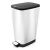 Curver Chic 25L Silver and Black Pedal Bin
