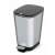 CURVER CHIC 25L pedal bin, silver and black