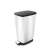 CURVER CHIC 25L pedal bin, silver and black