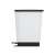 CURVER CHIC 25L pedal bin, side view, silver and black