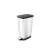 CURVER CHIC 25L pedal bin, silver and black