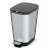 CURVER CHIC 25L pedal bin, silver and black