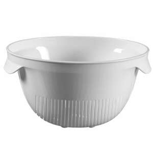 Curver Essentials Grey Strainer - Durable Plastic Colander - Strainer & Sieve
