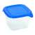 Curver 1.2L Square Food Storage Container with Blue Lid