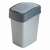 Curver Pacific Flip Bin 25L Silver/Grey Swing Top Trash Can