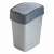 Curver Pacific Flip Bin 25L Silver/Grey Swing Top Trash Can