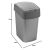 Curver Pacific Flip Bin 25L silver/grey with dimensions