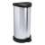 Curver 40L pedal bin, stainless steel, black lid, foot pedal, modern design