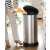Curver 40L pedal bin, stainless steel, black lid, foot pedal, modern design, kitchen use