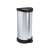 Curver 40L pedal bin, stainless steel, black lid, foot pedal, modern design