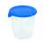 Transparent CURVER FRESH&GO 1L Round Food Container with Blue Lid