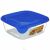 Curver Fresh & Go 0.25L Square Food Container with Blue Lid