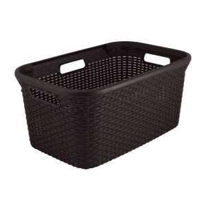 CURVER "STYLE" RATTAN HATÁSÚ RUHÁSKOSÁR  45L - Sötétbarna