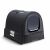 Curver Rattan black cat litter box