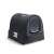Curver Rattan Cat Toilet in Black, with a drawer for easy cleaning