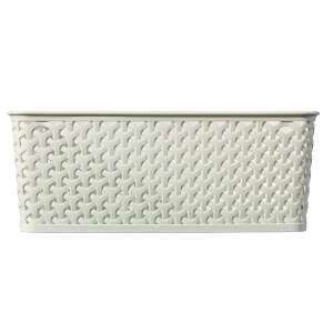 CURVER "MY STYLE" M size rattan basket in cream color - Storage & organization