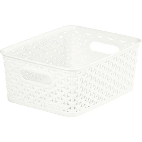 CURVER "MY STYLE" S size rattan basket in cream color