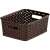 CURVER "MY STYLE" COȘ RATTAN 8L, coș de depozitare maro cu mânere, din plastic, 8 litri