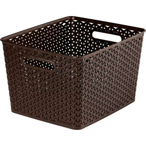CURVER "MY STYLE" L size dark brown rattan basket