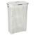 Curver Style Rattan Effect 40L Laundry Basket in Cream, angled view