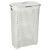 Curver Style Rattan Effect 40L Laundry Basket in Cream, angled view