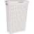 CURVER "STYLE" Rattan Effect Laundry Basket with Lid, 40L, Cream