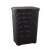 CURVER "STYLE" Rattan Effect Laundry Basket, 60L, Dark Brown