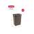 CURVER Style 60L Rattan Effect Laundry Basket, Dark Brown, Dimensions