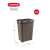 CURVER Style 60L Rattan Effect Laundry Basket, Dark Brown, Dimensions
