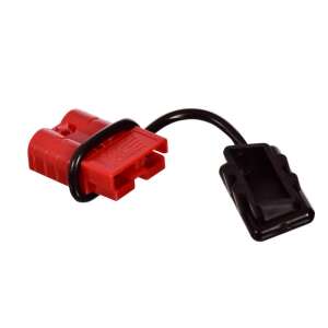 Red 120A battery connector with black cover - Cleaning machine accessory