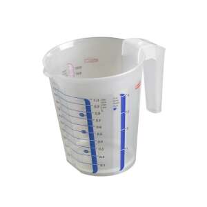 CURVER 1L mérőkancsó fogantyúval, átlátszó műanyagból, folyadékok méréséhez, sütéshez, főzéshez - Kancsó