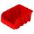 CURVER red plastic storage bin for small parts, screws, and nails
