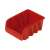 CURVER red plastic storage bin for small parts, screws, and nails