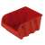 Curver 154996 red plastic storage bin, perfect for organizing screws, nails, and other small parts
