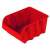 Curver 154996 red plastic storage bin for screws, nails, and other small parts