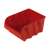 Curver 154996 red plastic storage bin for screws, nails, and other small parts