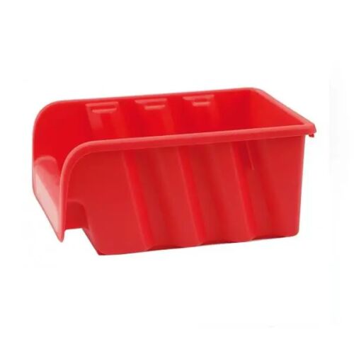 Cutie de depozitare din plastic roșu Curver pentru șuruburi și piese mici
