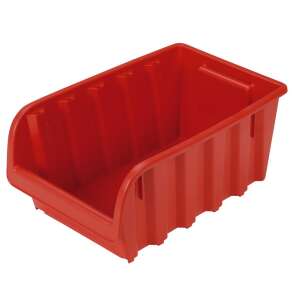 CURVER red plastic storage bin for screws, nails, and small parts - Tool & Part Organizer