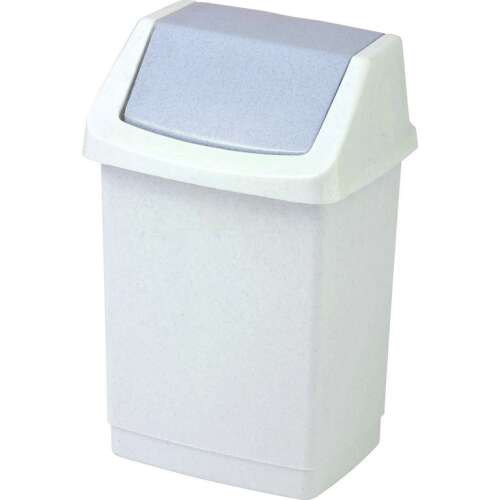 CURVER "CLICK-IT" 25L swing top trash can in Luna color