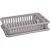 Curver Eden dish rack with tray, small, light grey