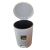 Curver 15L White Pedal Bin with Inner Bucket, Open Lid