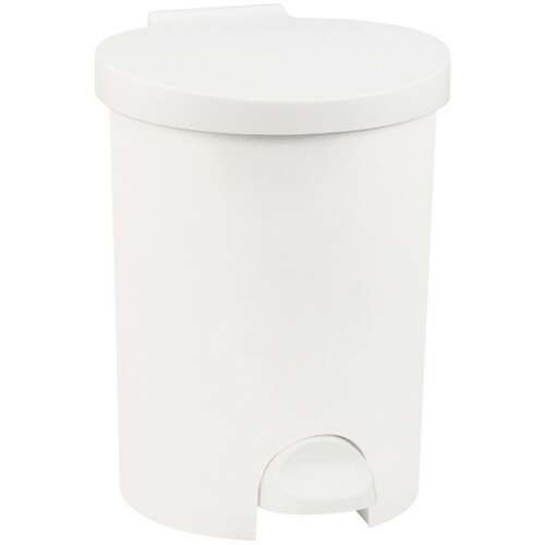 Curver 15L white pedal bin with inner bucket