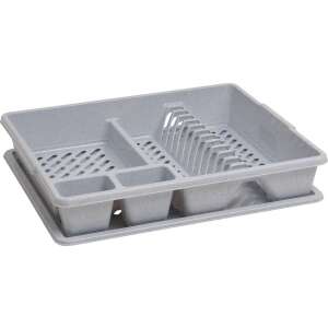 CURVER dish rack with tray, grey/lux grey, large size - Dish Rack