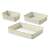 Set de 3 coșuri de depozitare CURVER "MY STYLE" din ratan crem, dimensiune A5