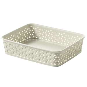 CURVER "MY STYLE" A5 size cream rattan storage basket - Curver Storage Box & Basket